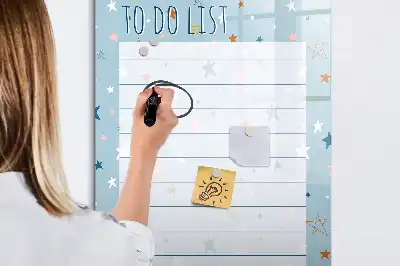 Magnettafel zum Schreiben als To-Do-Liste