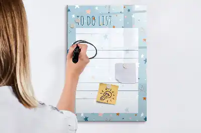 Magnettafel zum Schreiben als To-Do-Liste