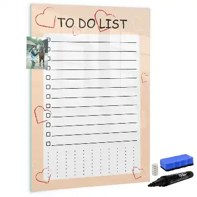 Magnettafel beschreibbare To-Do-Liste