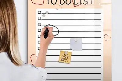 Magnettafel beschreibbare To-Do-Liste