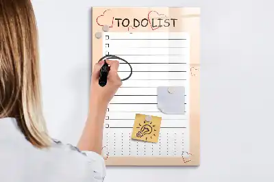 Magnettafel beschreibbare To-Do-Liste