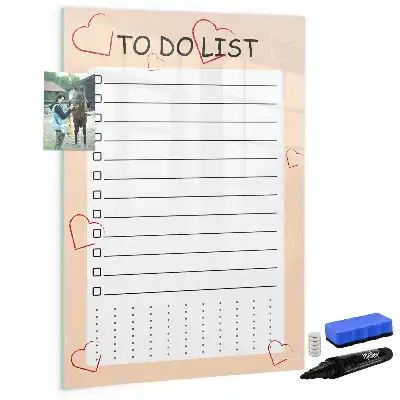 Magnettafel beschreibbare To-Do-Liste