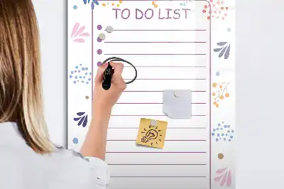 Magnettafel zum Schreiben als To-Do-Liste