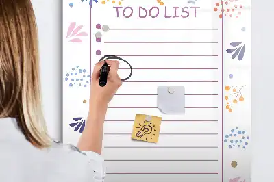 Magnettafel zum Schreiben als To-Do-Liste