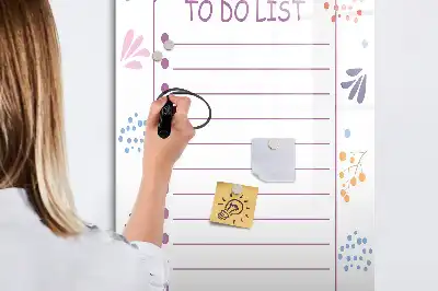 Magnettafel zum Schreiben als To-Do-Liste