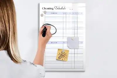 Putzplan magnetisch und beschreibbar