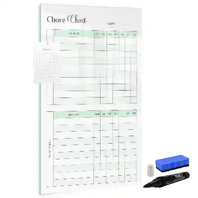 Magnettafel zum Schreiben als Aufgaben-Tabelle