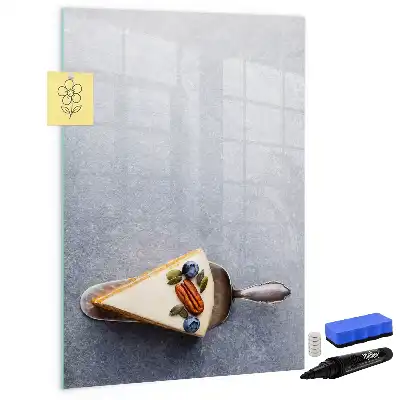 Magnettafel zum Schreiben in Kuchenstück-Form