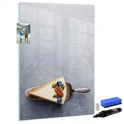 Magnettafel zum Schreiben in Kuchenstück-Form