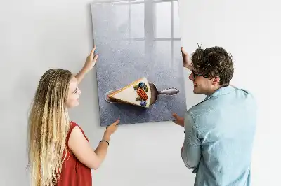 Magnettafel zum Schreiben in Kuchenstück-Form