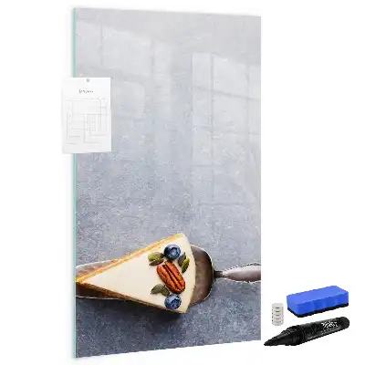 Magnettafel zum Schreiben in Kuchenstück-Form