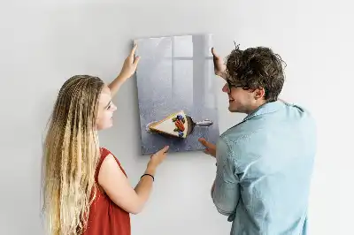 Magnettafel zum Schreiben in Kuchenstück-Form