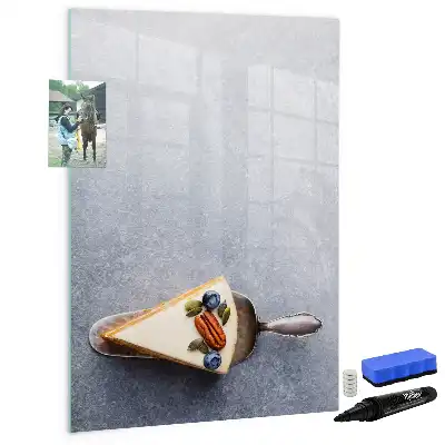 Magnettafel zum Schreiben in Kuchenstück-Form