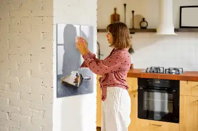 Magnettafel zum Schreiben in Kuchenstück-Form