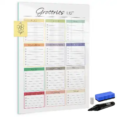 Magnetische Einkaufsliste beschreibbare Tafel