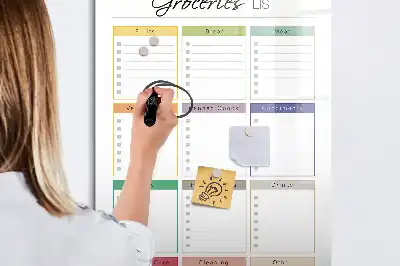 Magnetische Einkaufsliste beschreibbare Tafel