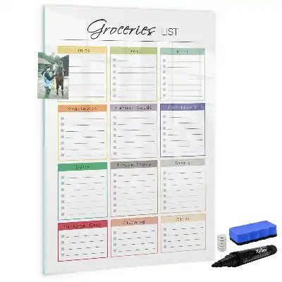 Magnetische Einkaufsliste beschreibbare Tafel