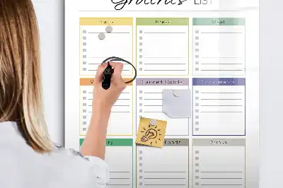 Magnetische Einkaufsliste beschreibbare Tafel