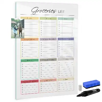 Magnetische Einkaufsliste beschreibbare Tafel