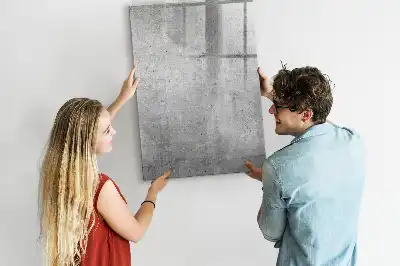 Magnettafel beschreibbar in Heller Beton Optik