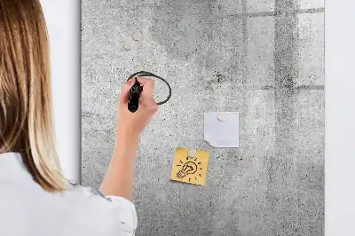 Magnettafel beschreibbar in Heller Beton Optik