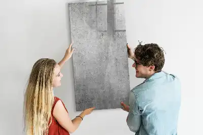 Magnettafel beschreibbar in Heller Beton Optik