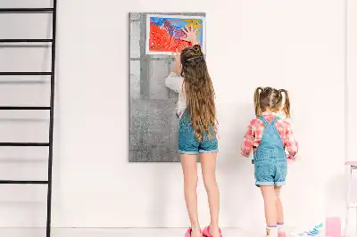Magnettafel beschreibbar in Heller Beton Optik