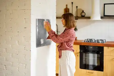 Magnettafel beschreibbar in Heller Beton Optik