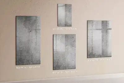 Magnettafel beschreibbar in Heller Beton Optik