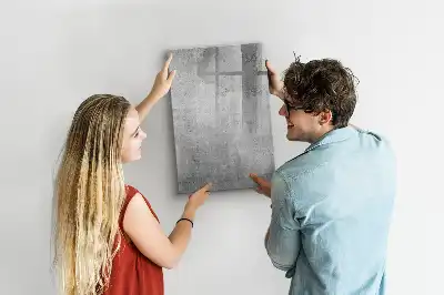 Magnettafel beschreibbar in Heller Beton Optik