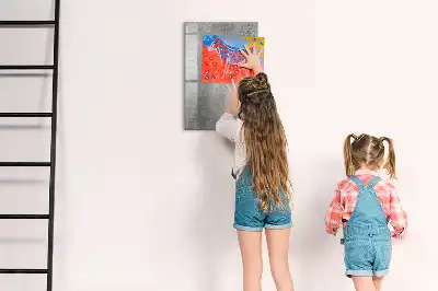 Magnettafel beschreibbar in Heller Beton Optik