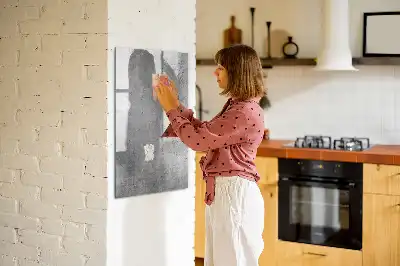 Magnettafel beschreibbar in Heller Beton Optik
