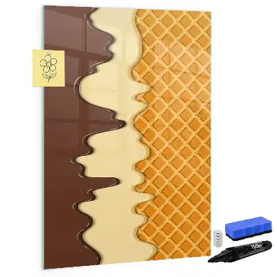 Magnettafel beschreibbar Eis mit Soße