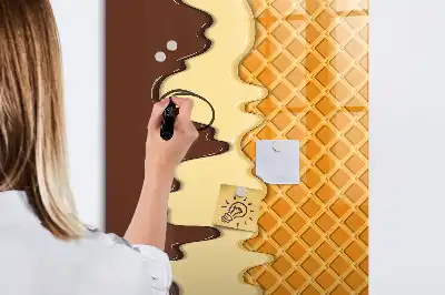 Magnettafel beschreibbar Eis mit Soße