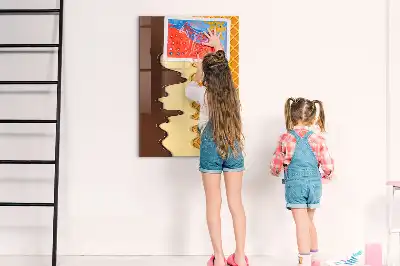 Magnettafel beschreibbar Eis mit Soße