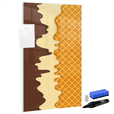 Magnettafel beschreibbar Eis mit Soße