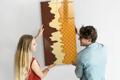 Magnettafel beschreibbar Eis mit Soße