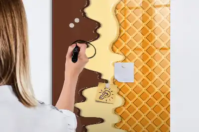 Magnettafel beschreibbar Eis mit Soße