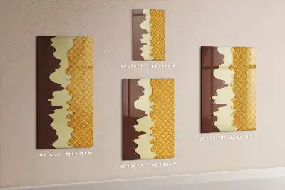 Magnettafel beschreibbar Eis mit Soße