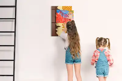 Magnettafel beschreibbar Eis mit Soße
