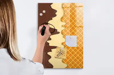 Magnettafel beschreibbar Eis mit Soße