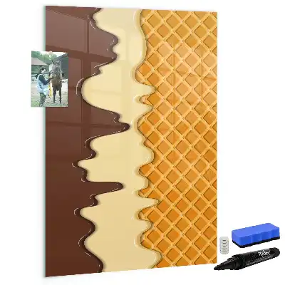Magnettafel beschreibbar Eis mit Soße