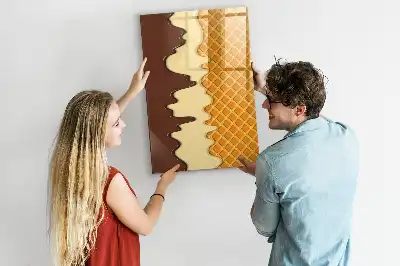 Magnettafel beschreibbar Eis mit Soße