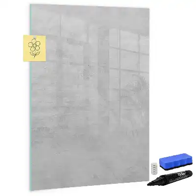 Magnettafel zum Schreiben in heller Betonoptik
