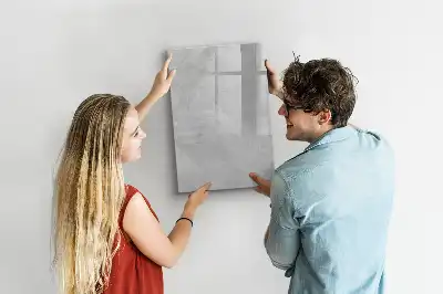 Magnettafel zum Schreiben in heller Betonoptik