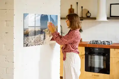 Schreib-Magnettafel mit Motiv Blick auf den Strand