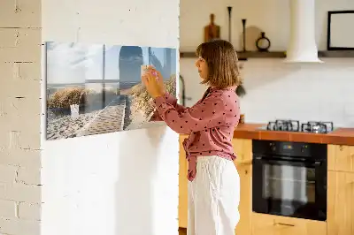 Schreib-Magnettafel mit Motiv Blick auf den Strand