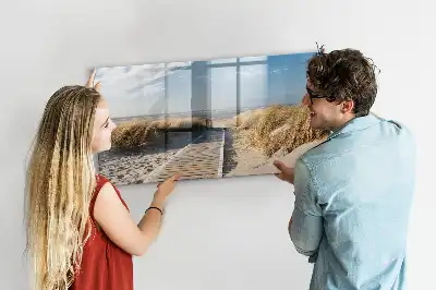 Schreib-Magnettafel mit Motiv Blick auf den Strand
