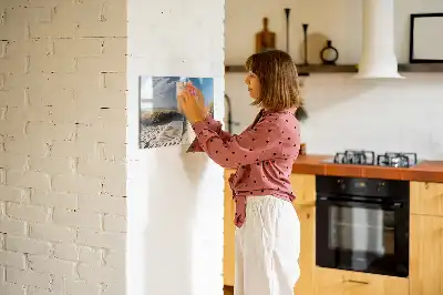 Schreib-Magnettafel mit Motiv Blick auf den Strand