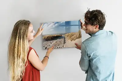 Schreib-Magnettafel mit Motiv Blick auf den Strand